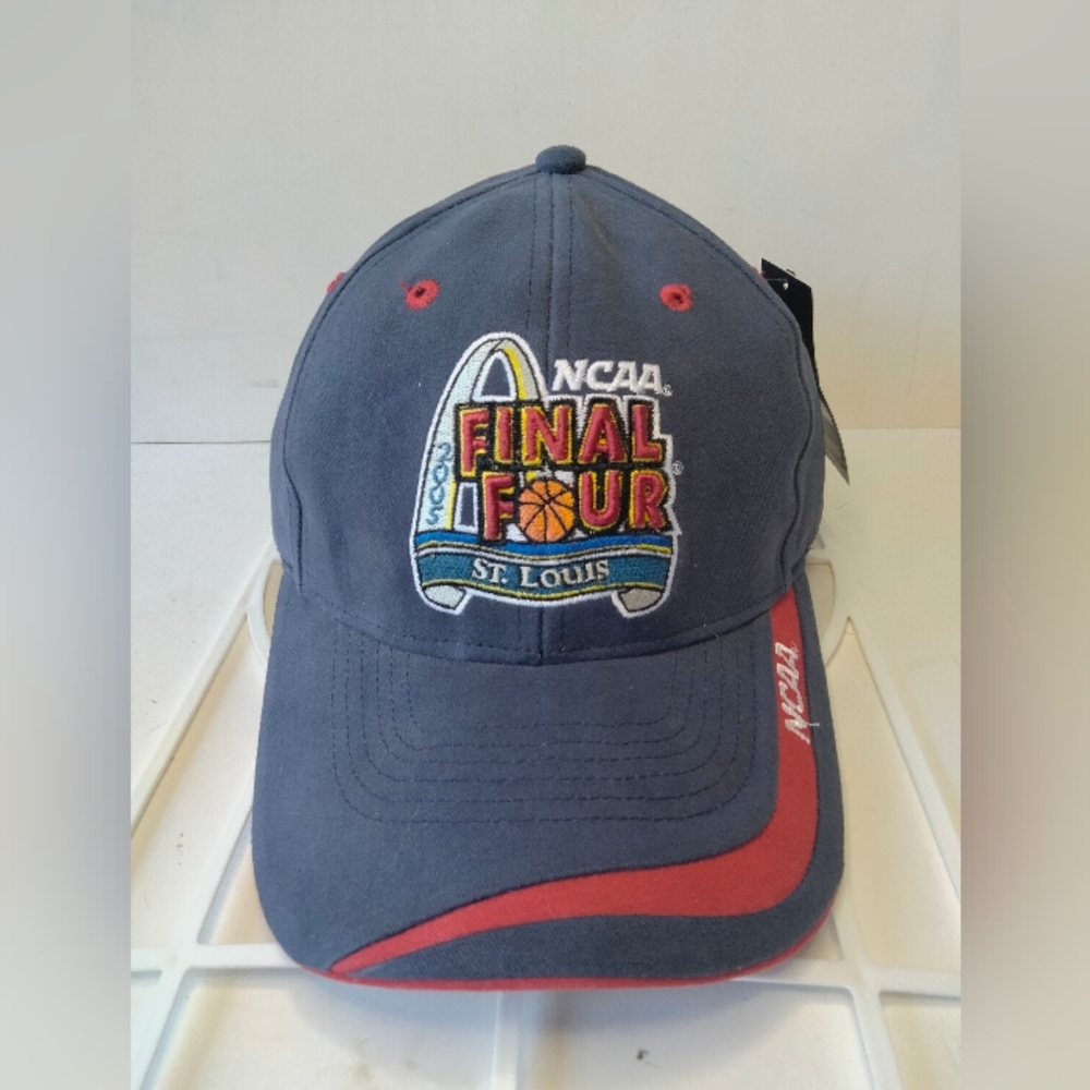 NCAA Final Four 2005 St Louis Strapback Hat Cap Basketball Navy Red New w/Tags